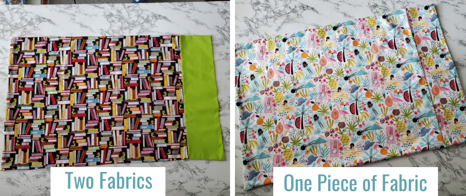 Two Fabrics vs one fabric pillowcase