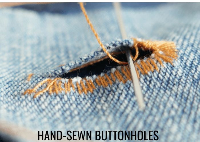 hand sewn vs machine sewn buttonholes