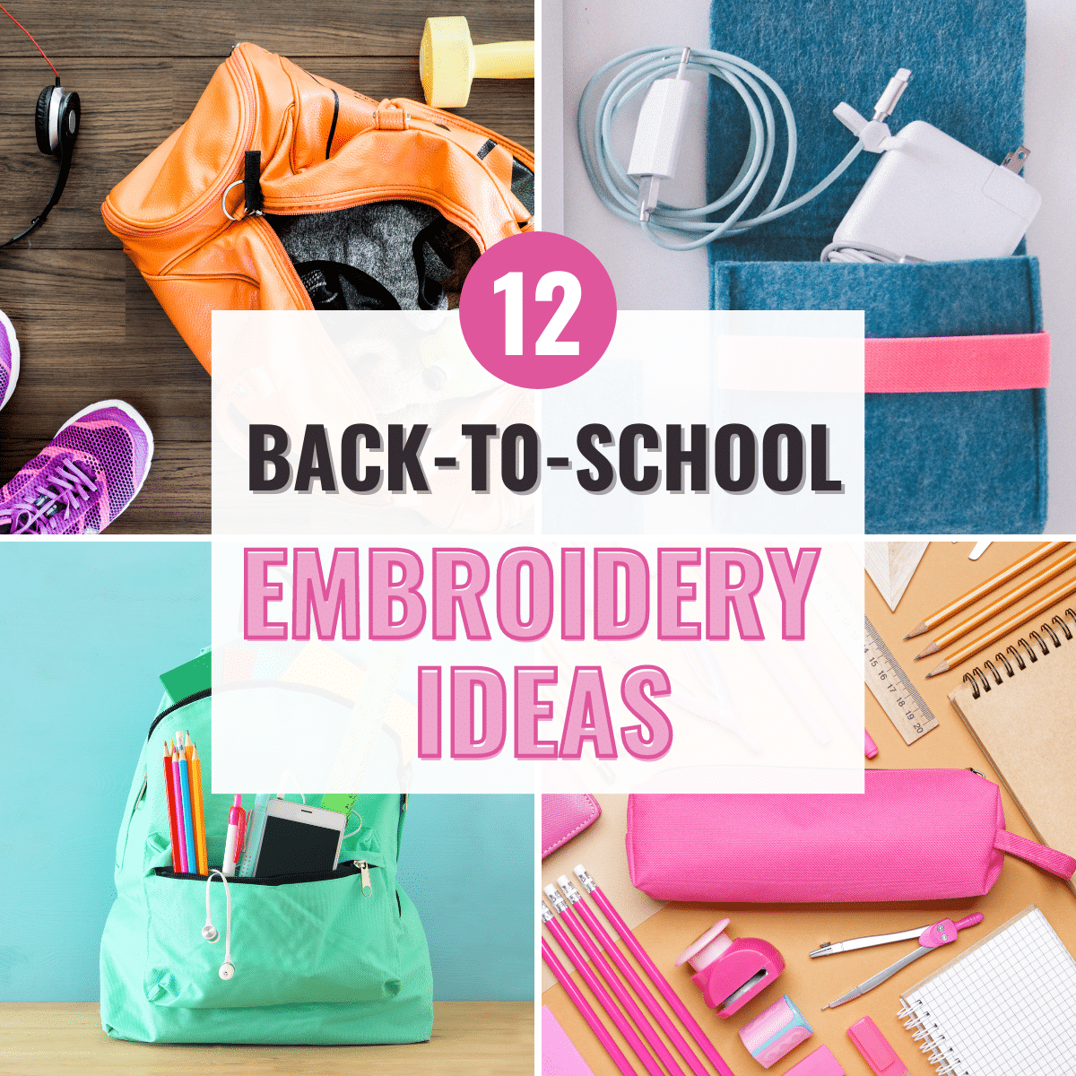 back to school embroidery ideas