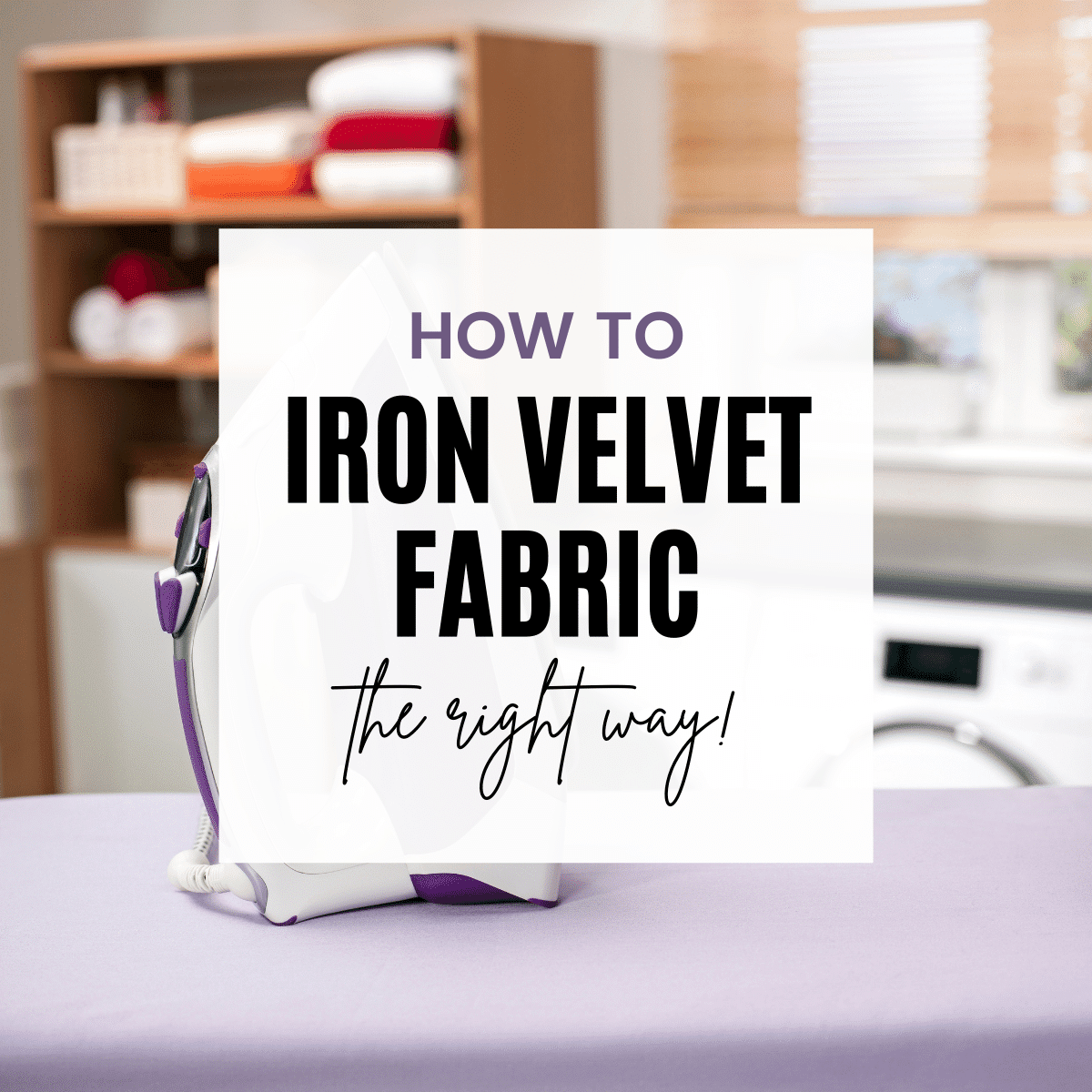 can you iron velvet?