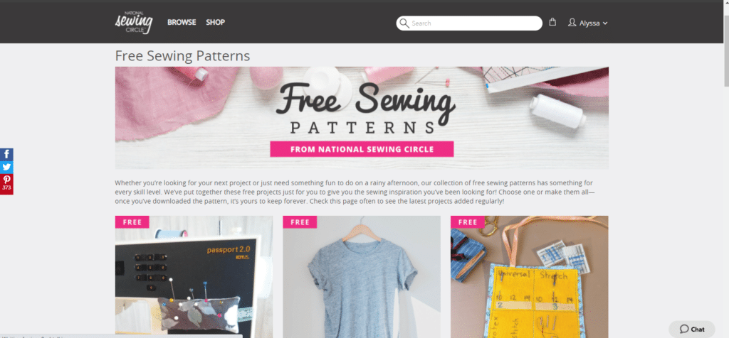 free sewing patterns