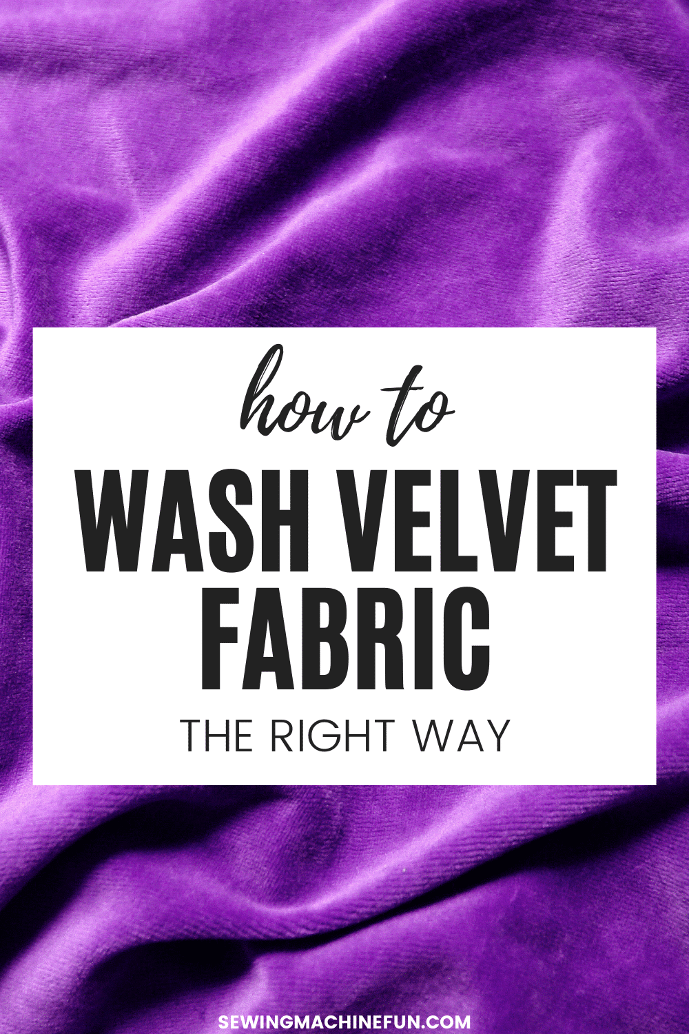 how to wash velvet fabric