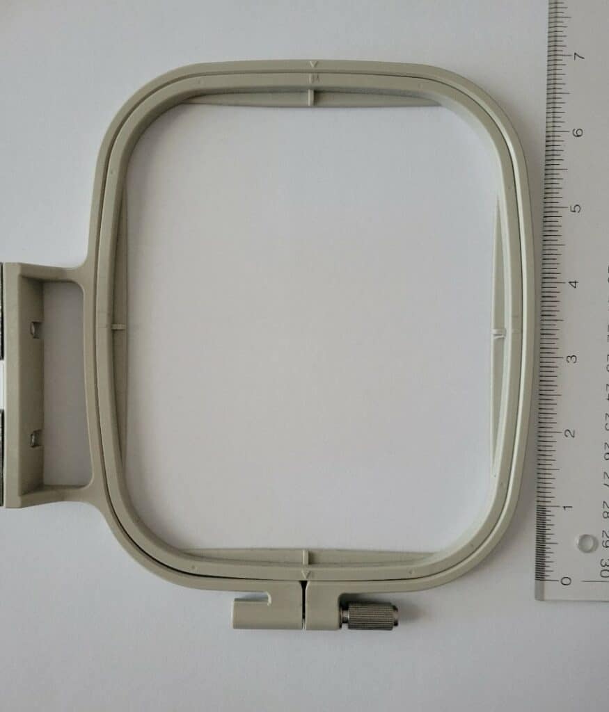 brother 4"x4" hoop size converted