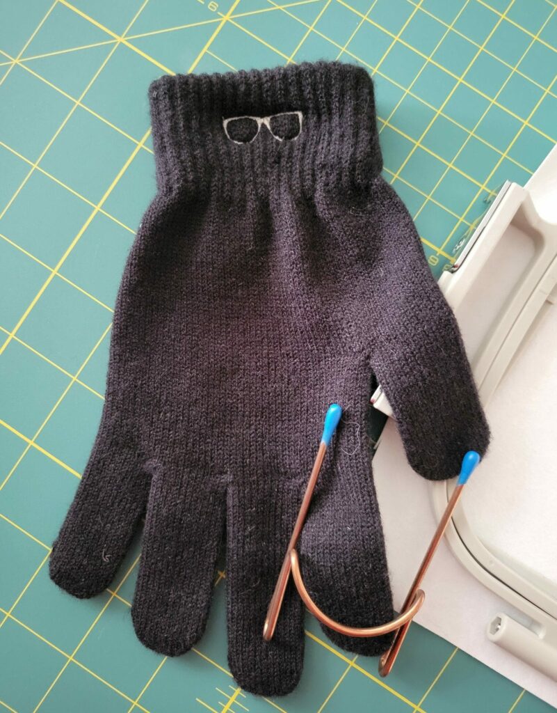 custom embroidered glove