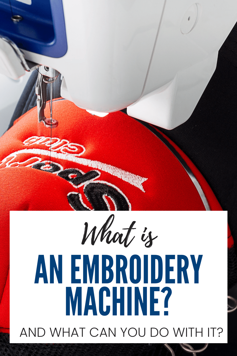 what is an embroidery machine used for?