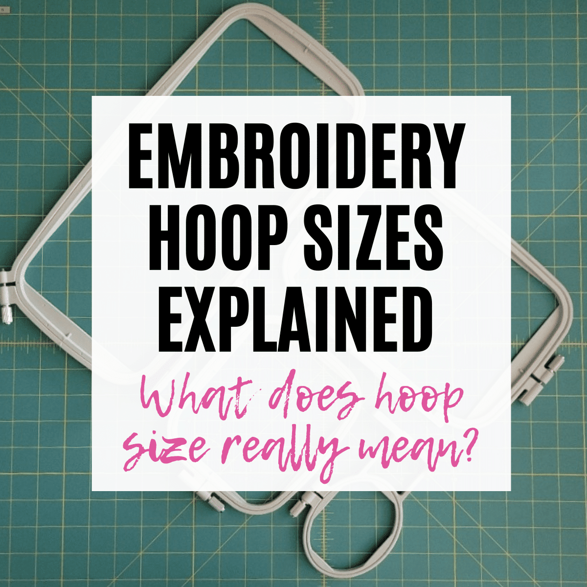 embroidery hoop sizes conversions