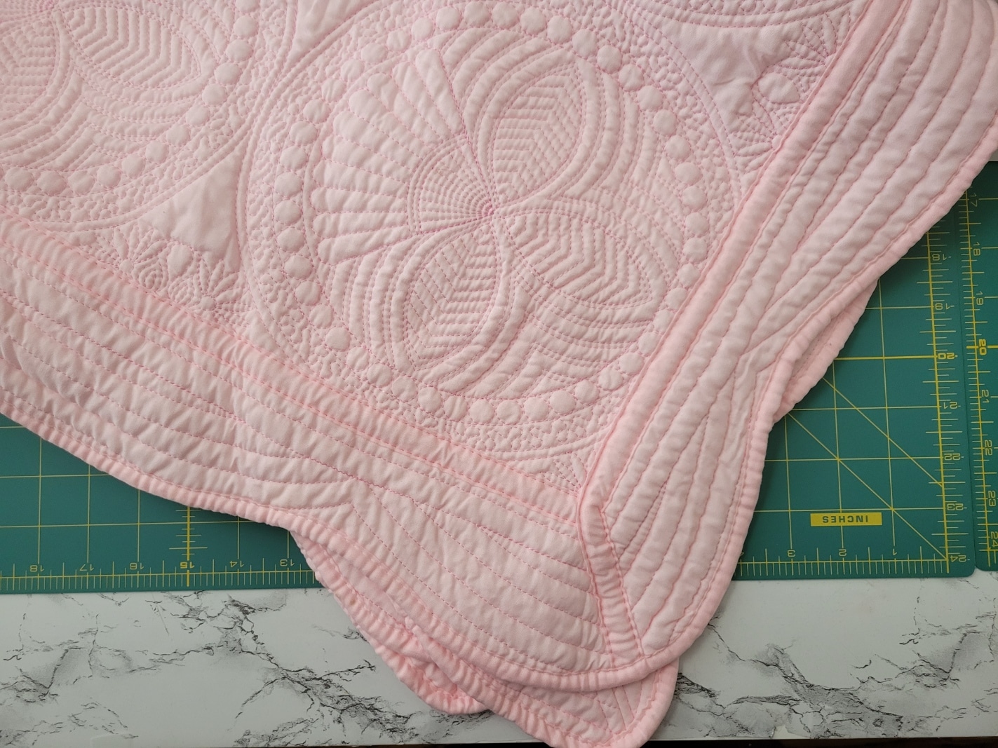 heirloom baby blanket to embroider