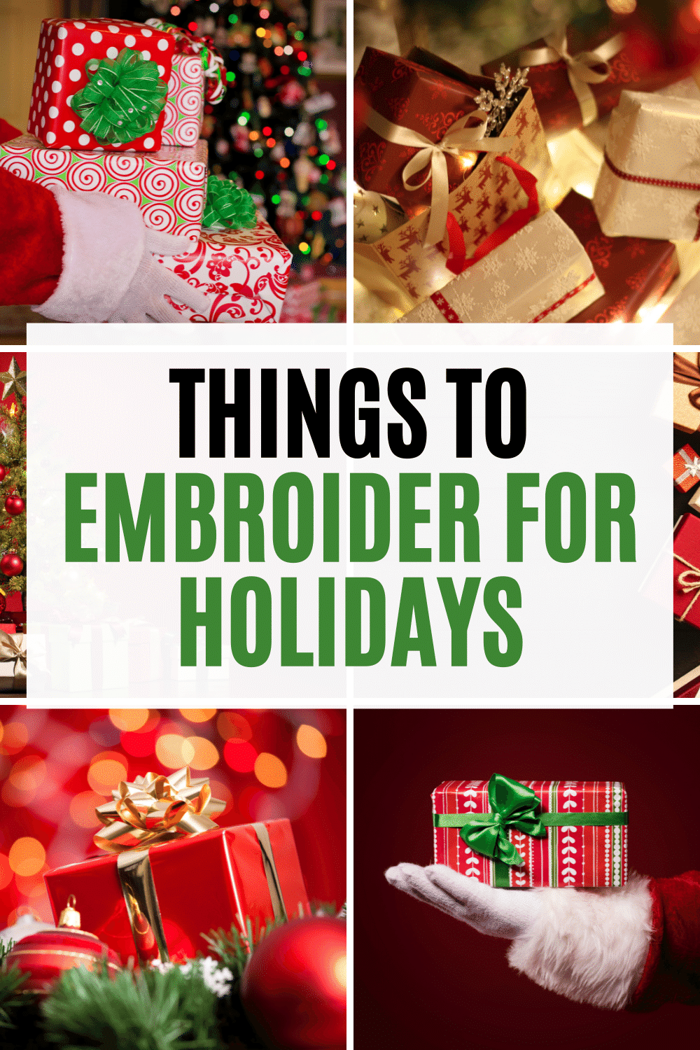 things to embroider on for holidays