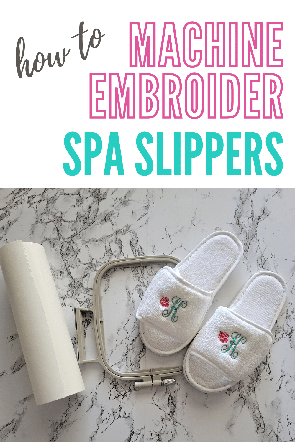 make personalized embroidered slippers