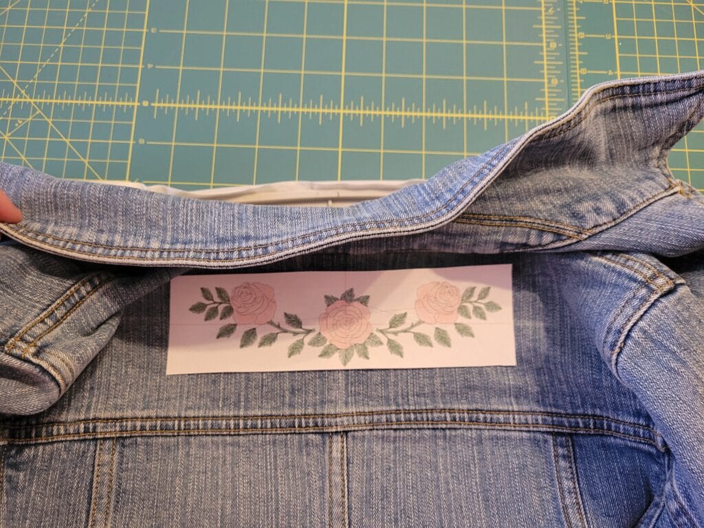 using a template for clothes