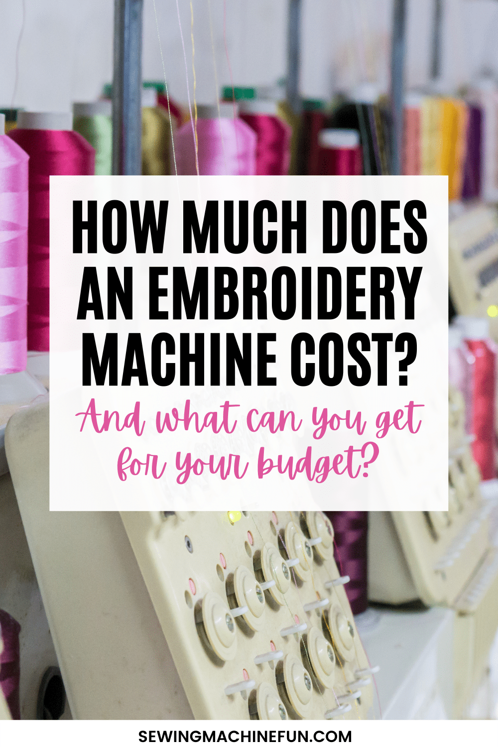 how much does an embroidery machine cost