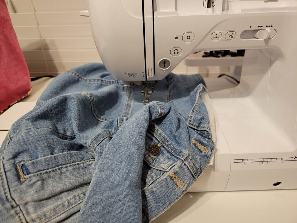 how to hoop denim jacket for embroidery