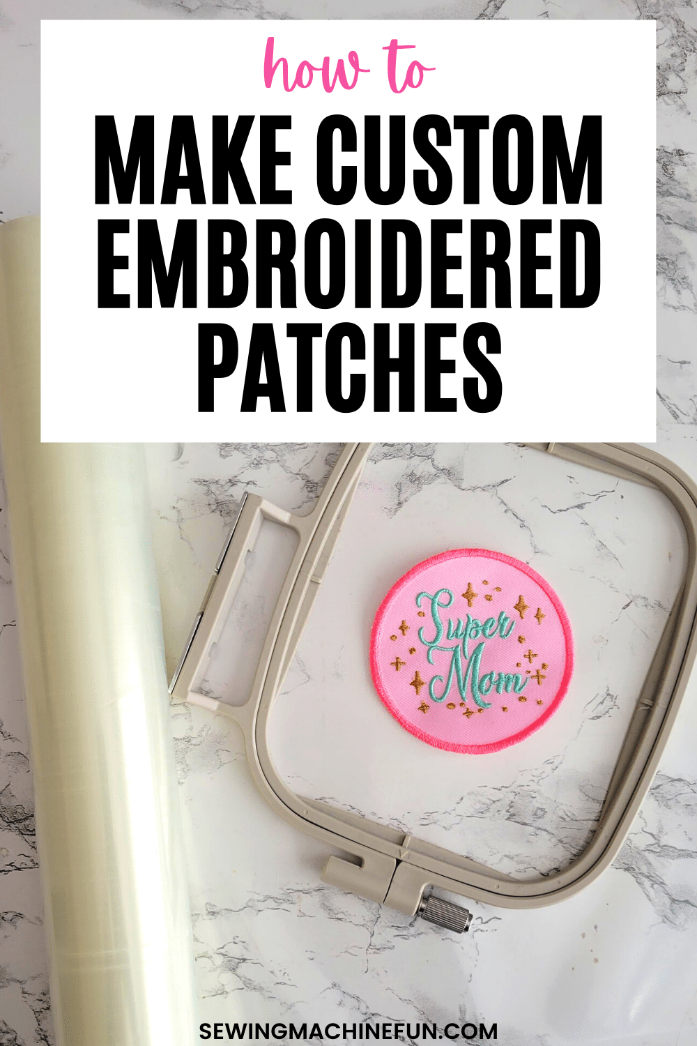 how to embroider patches with a machine