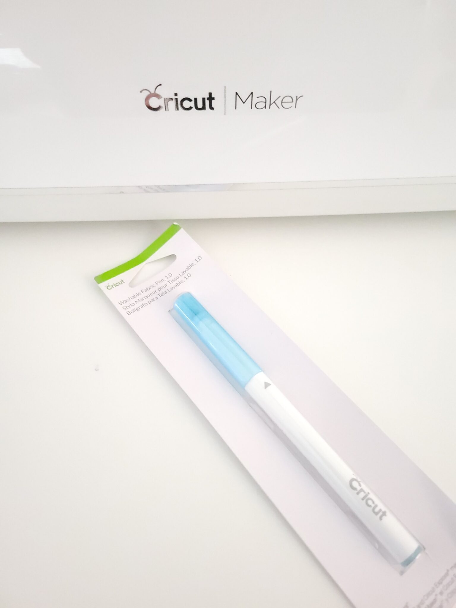 using cricut washable fabric pen to add sewing lines