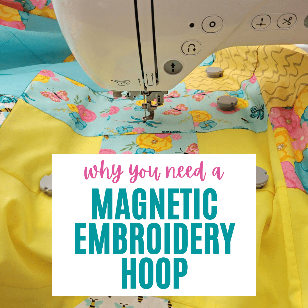 magnetic MACHINE embroidery hoops