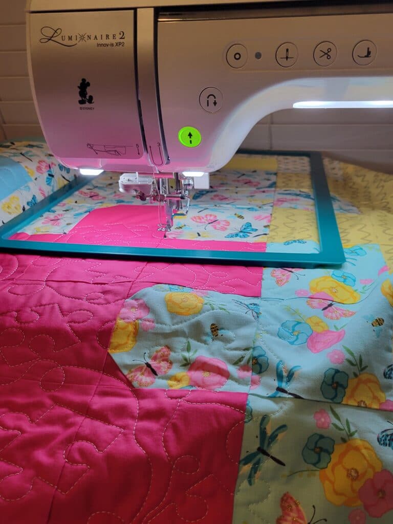 quilting with embroidery machine