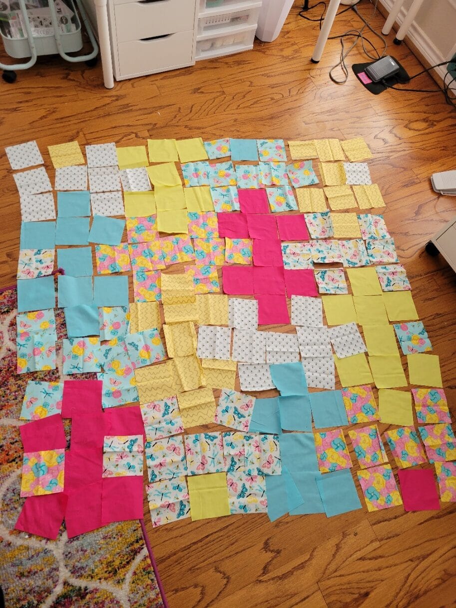 puzzle quilt layout