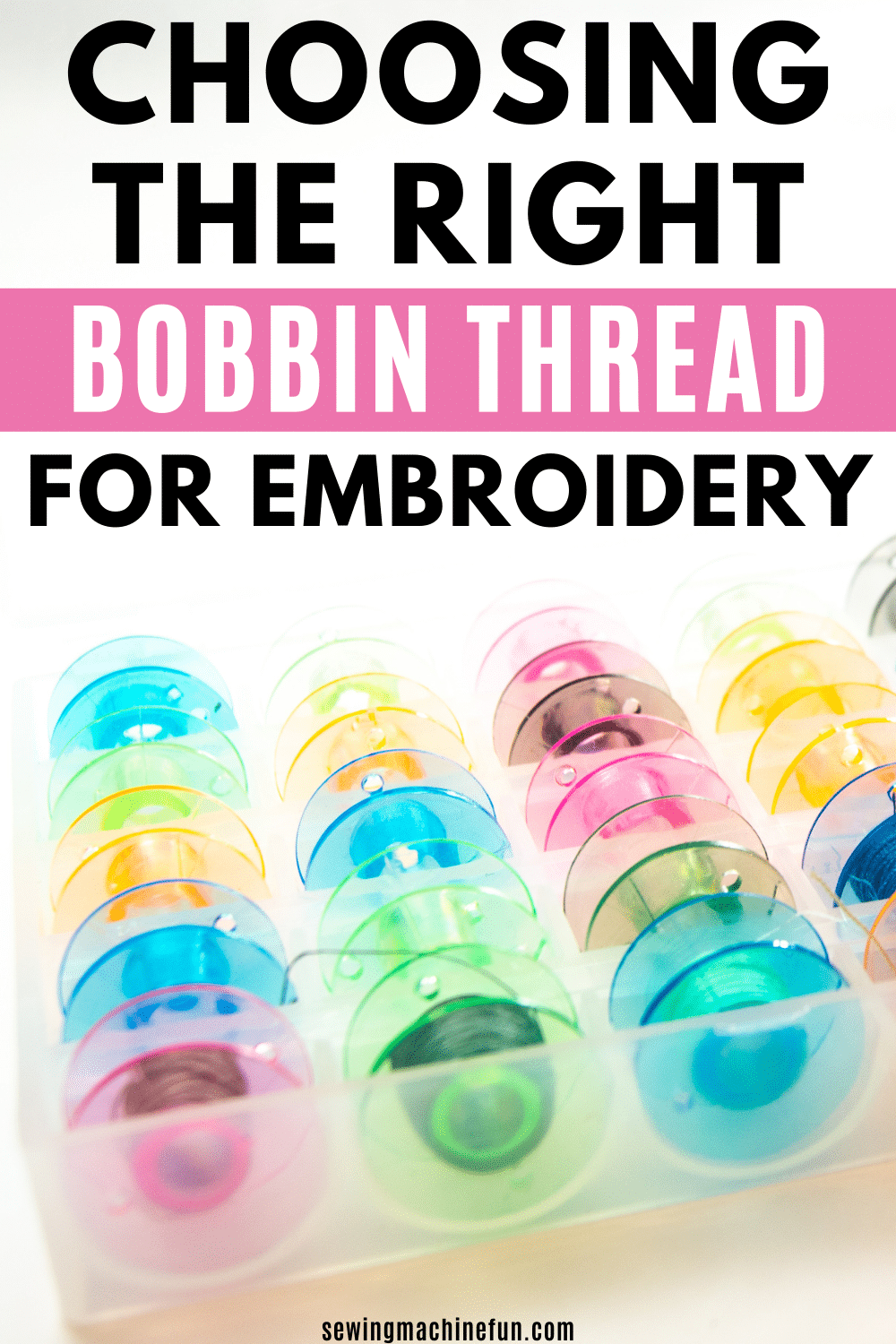 machine embroidery bobbin thread