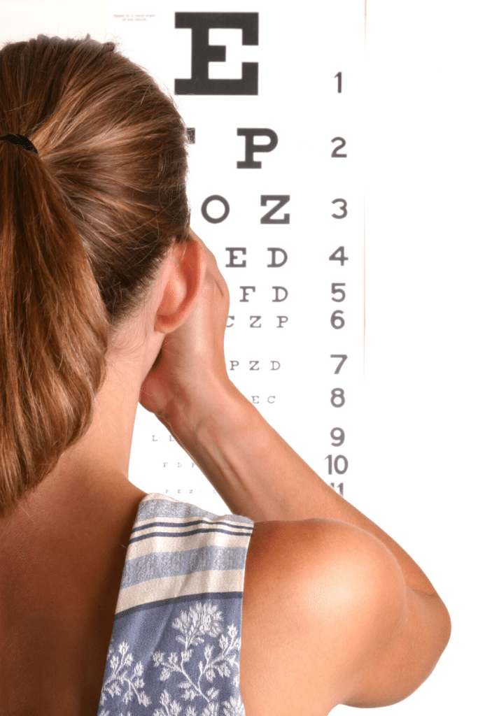 get an eye exam for visually impaired