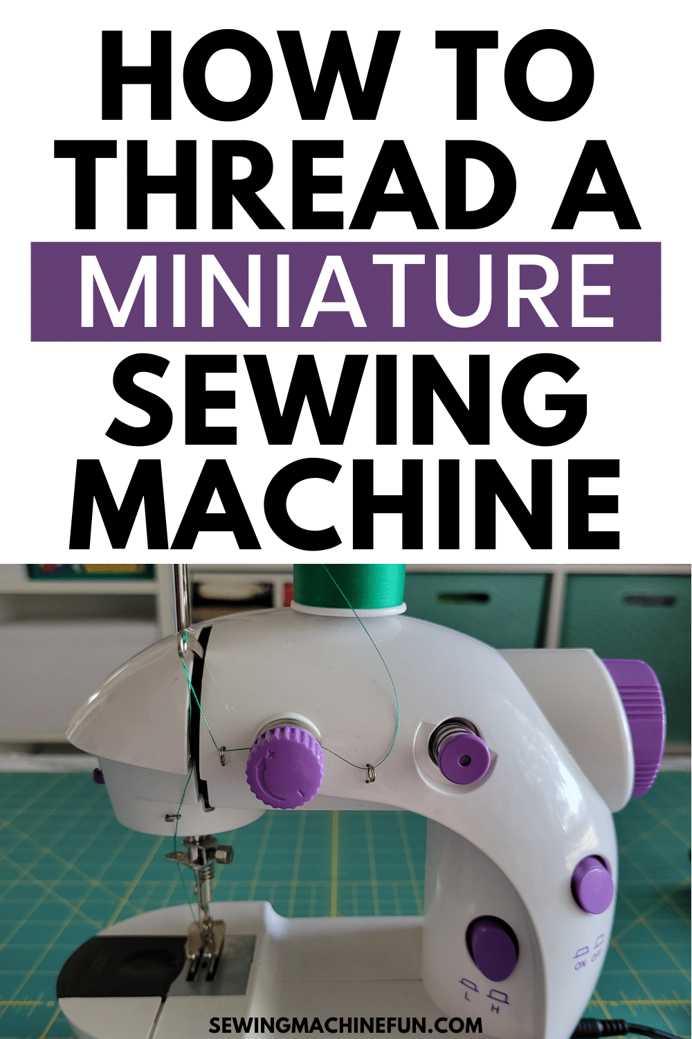 how to thread a mini sewing machine