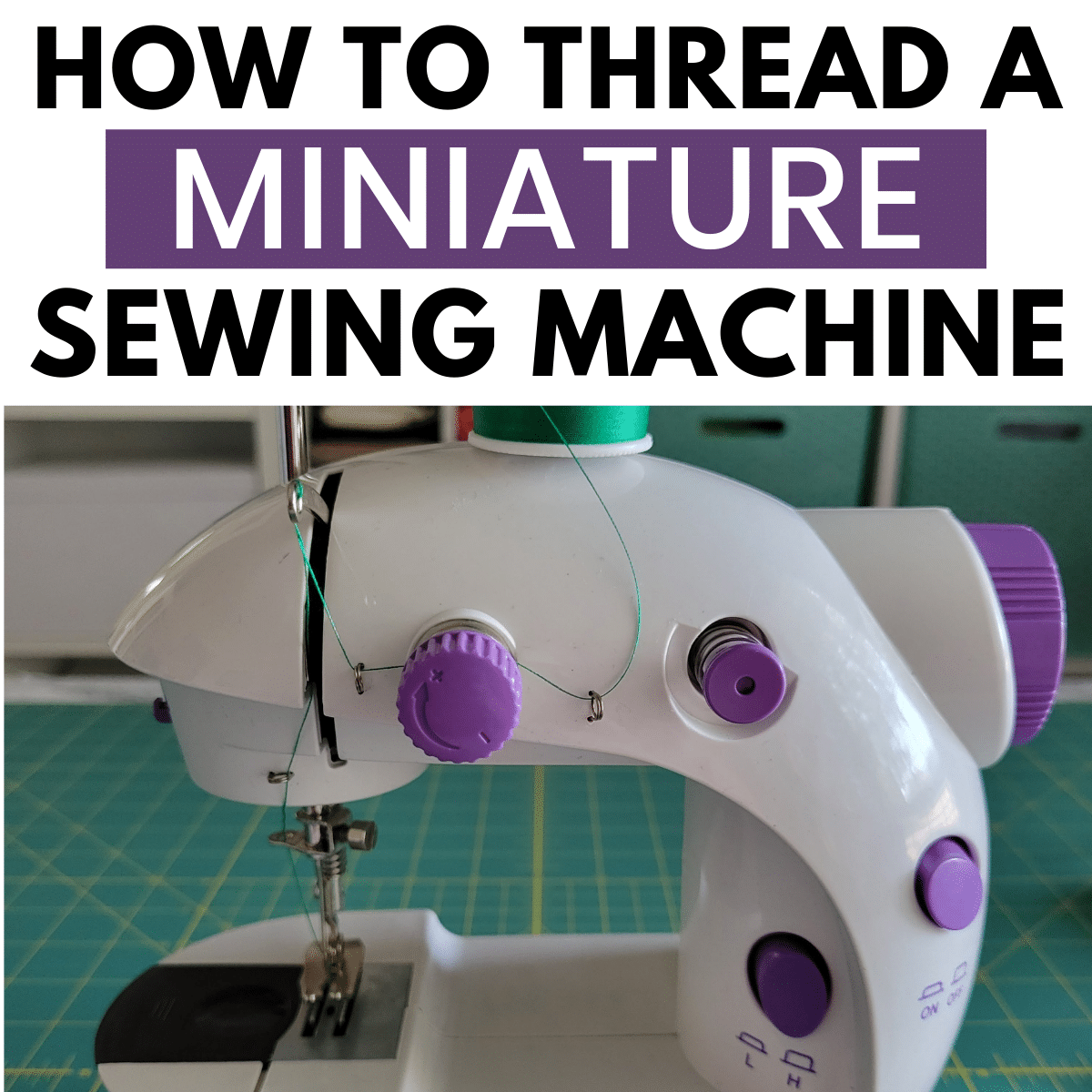 how to thread a miniature sewing machine