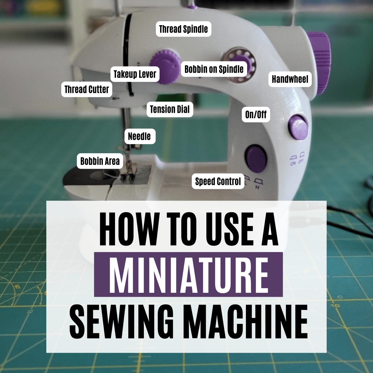 how to use a mini electric sewing machine