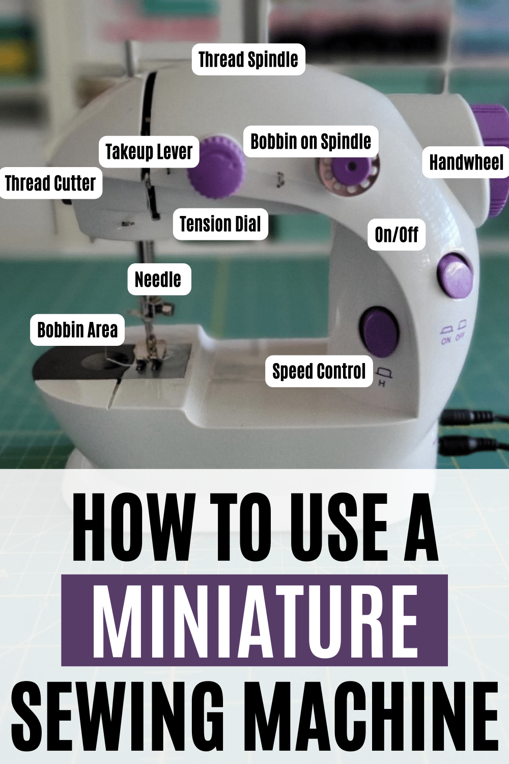 how to use a mini electric sewing machine