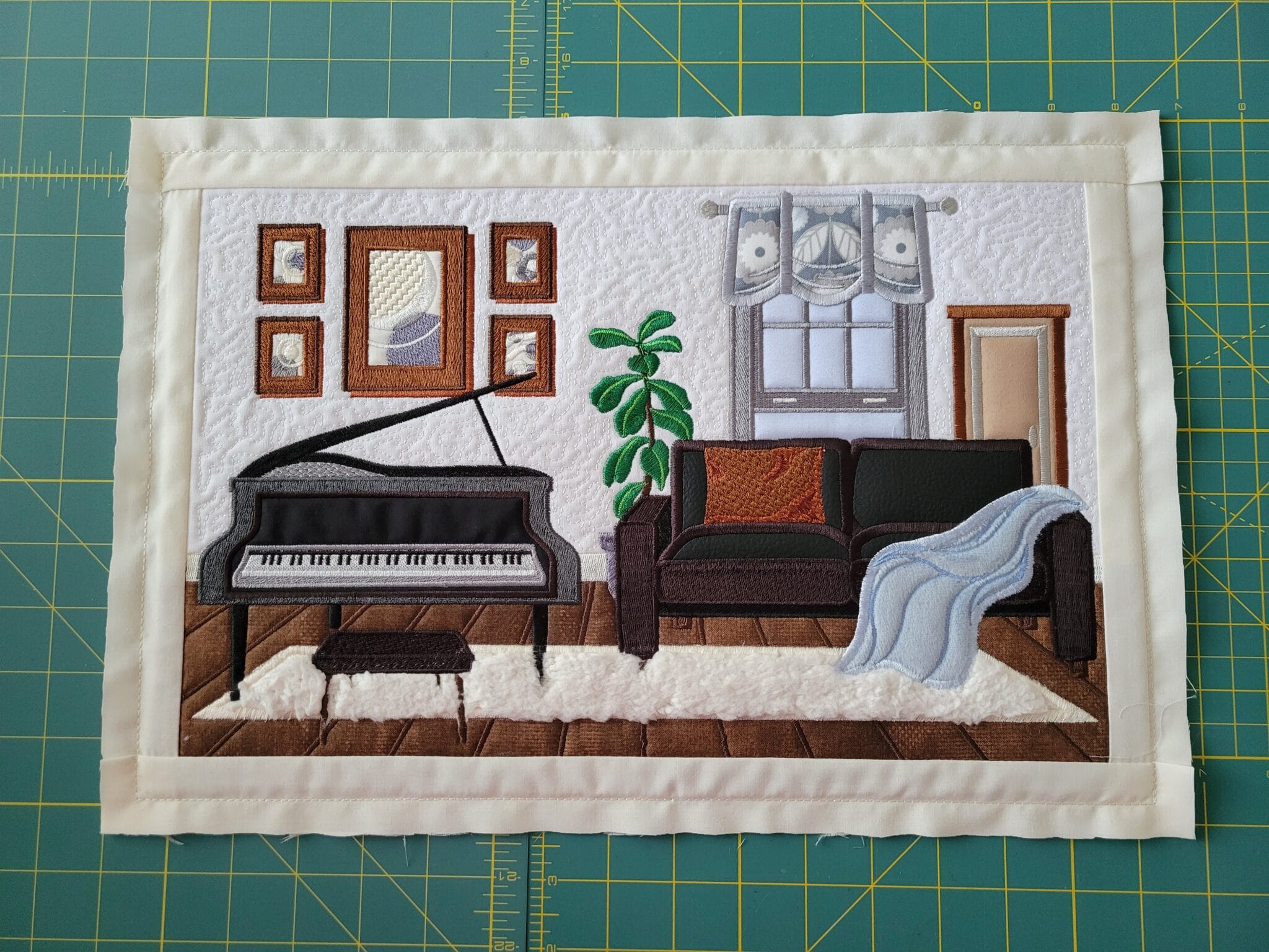 piano room quilt block