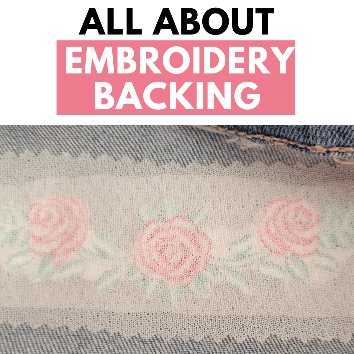 backing for embroidery