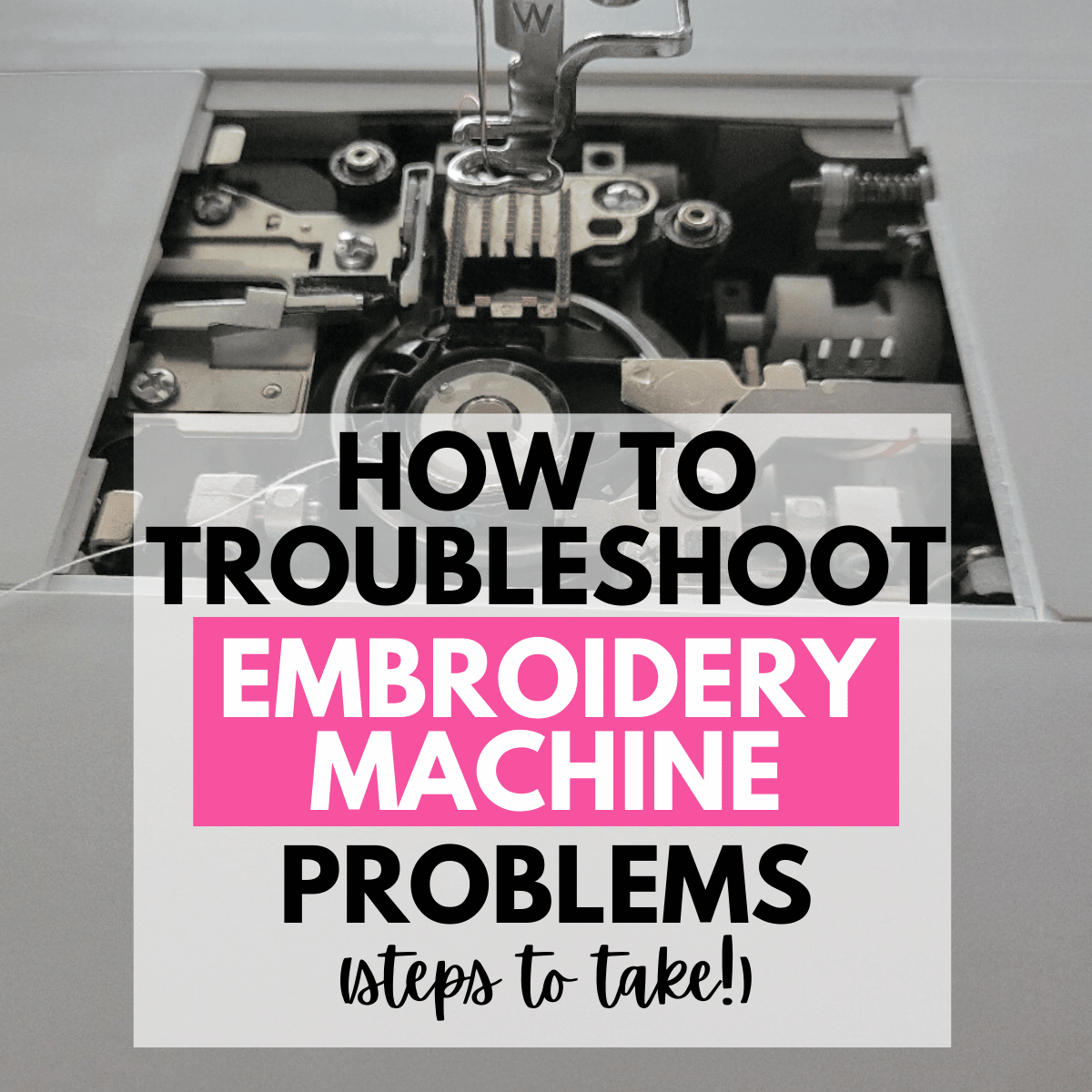 how to fix an embroidery machine