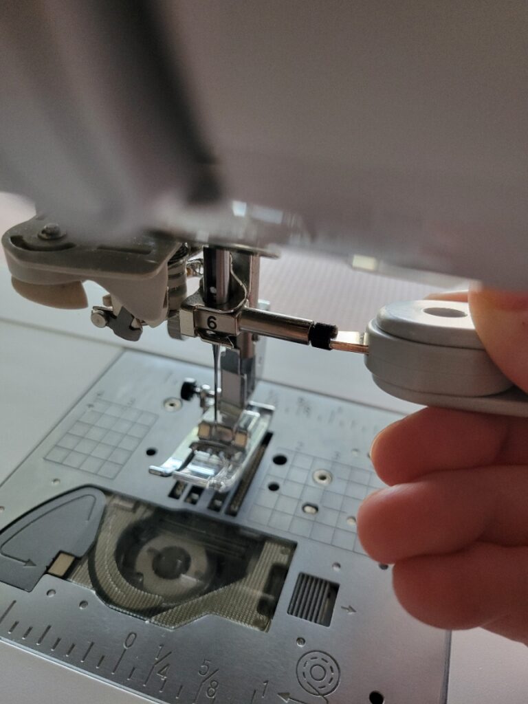 check the embroidery needle