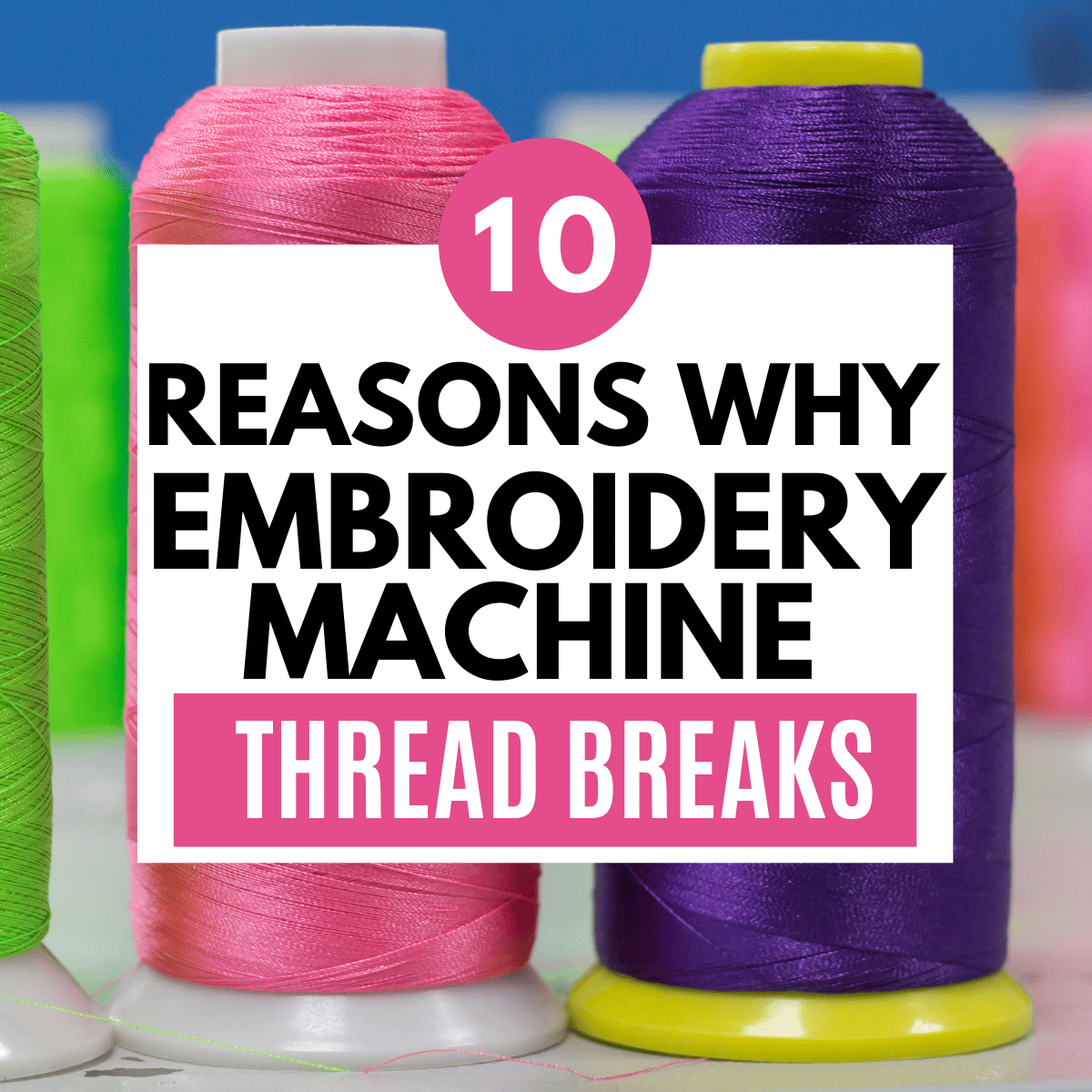 thread shedding on an embroidery machine