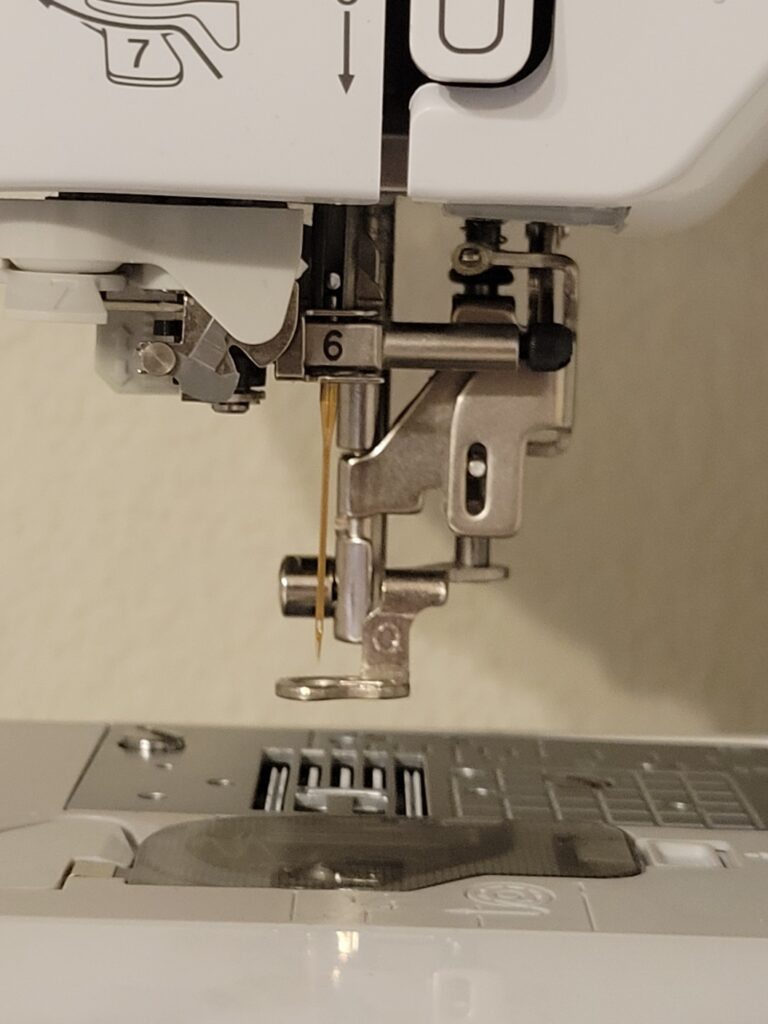 use the right embroidery presser foot