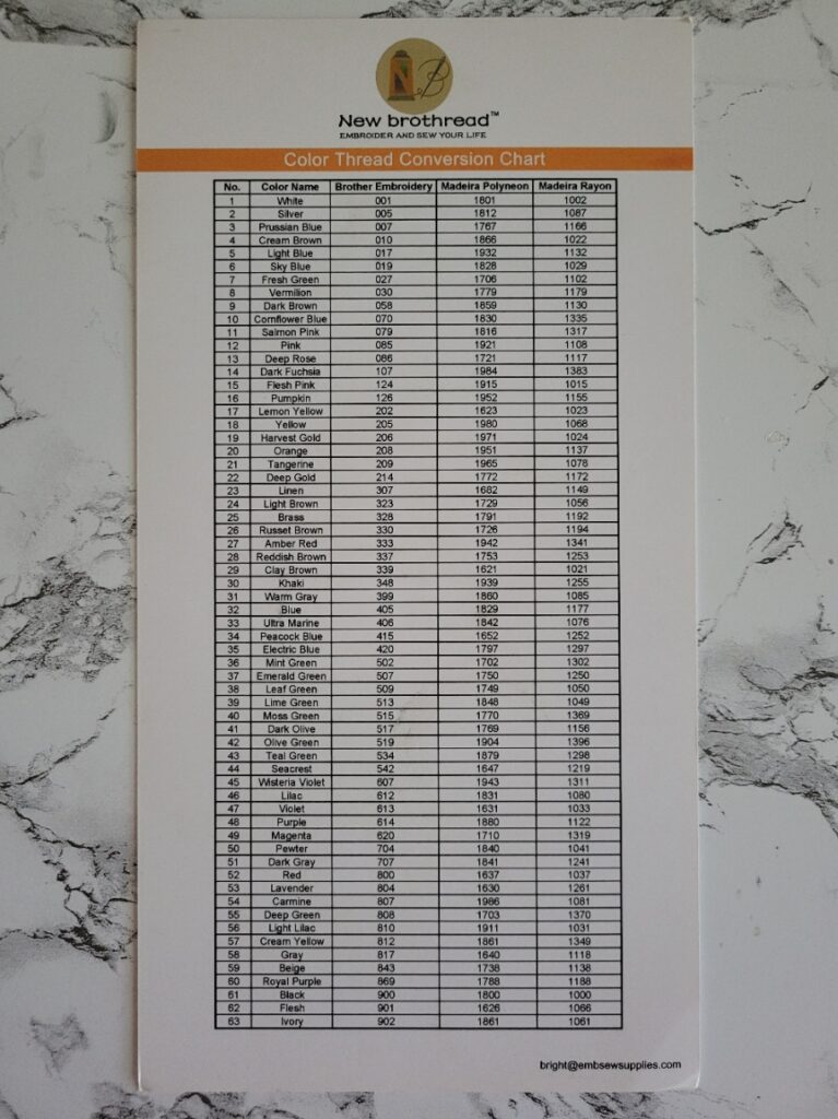 brothread color conversion chart