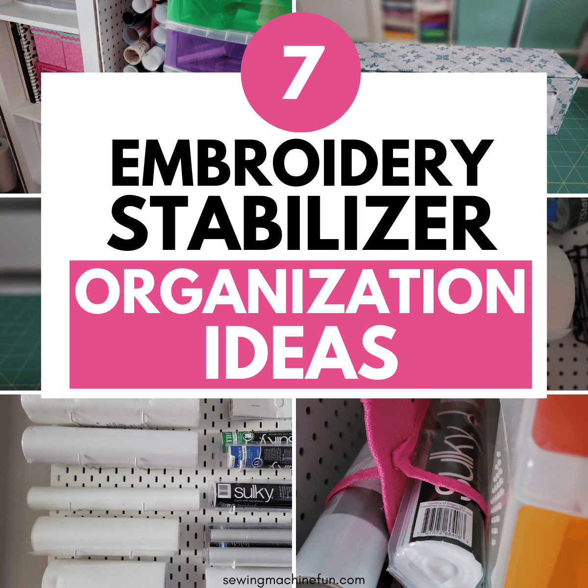 embroidery stabilizer organizers