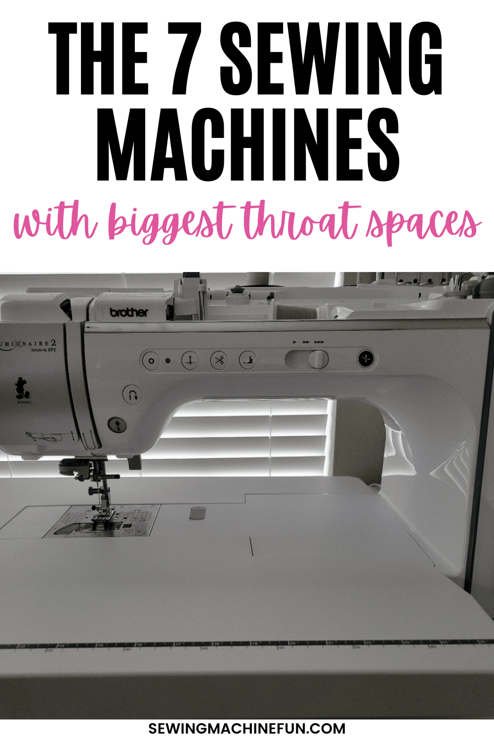 sewing machines with largest throat space for quilting