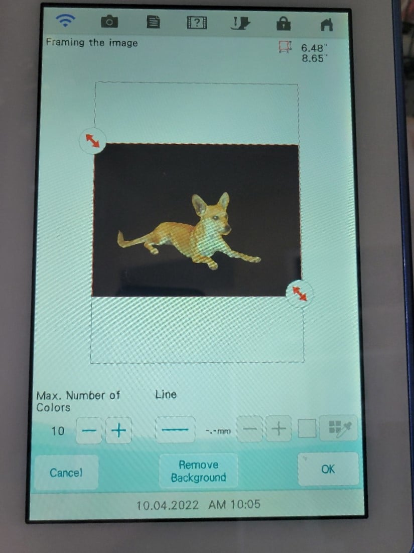 using your embroidery machine to digitize a photo