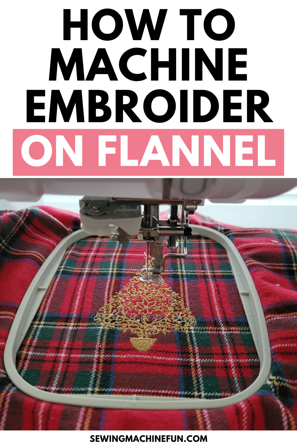 how to embroider on flannel