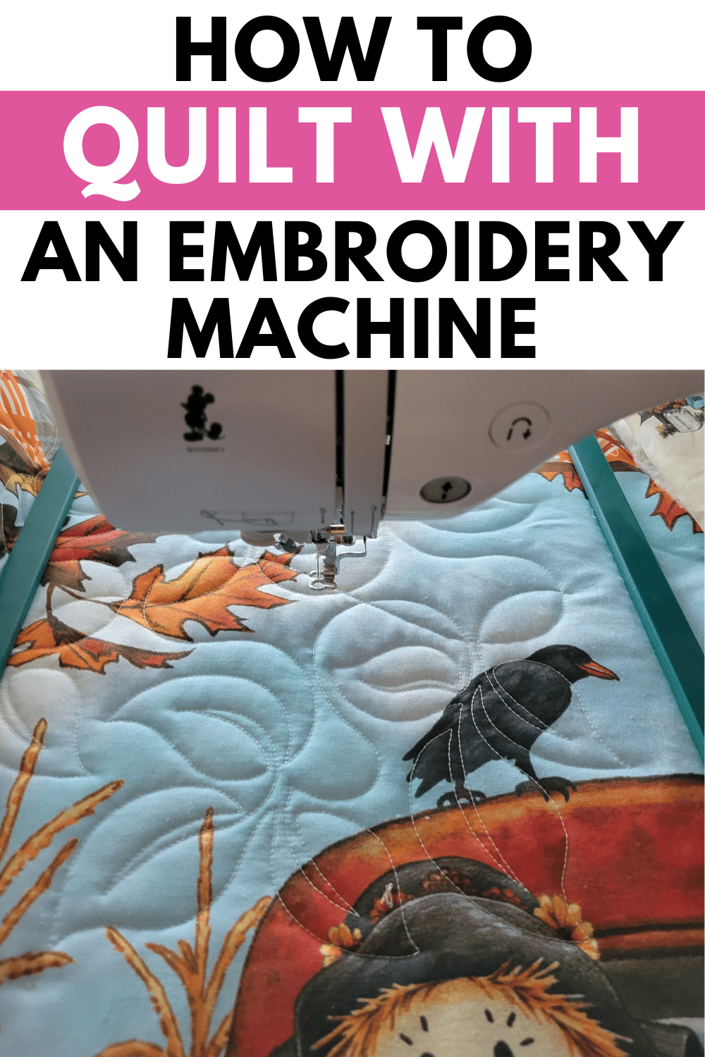 quilting with an embroidery machine