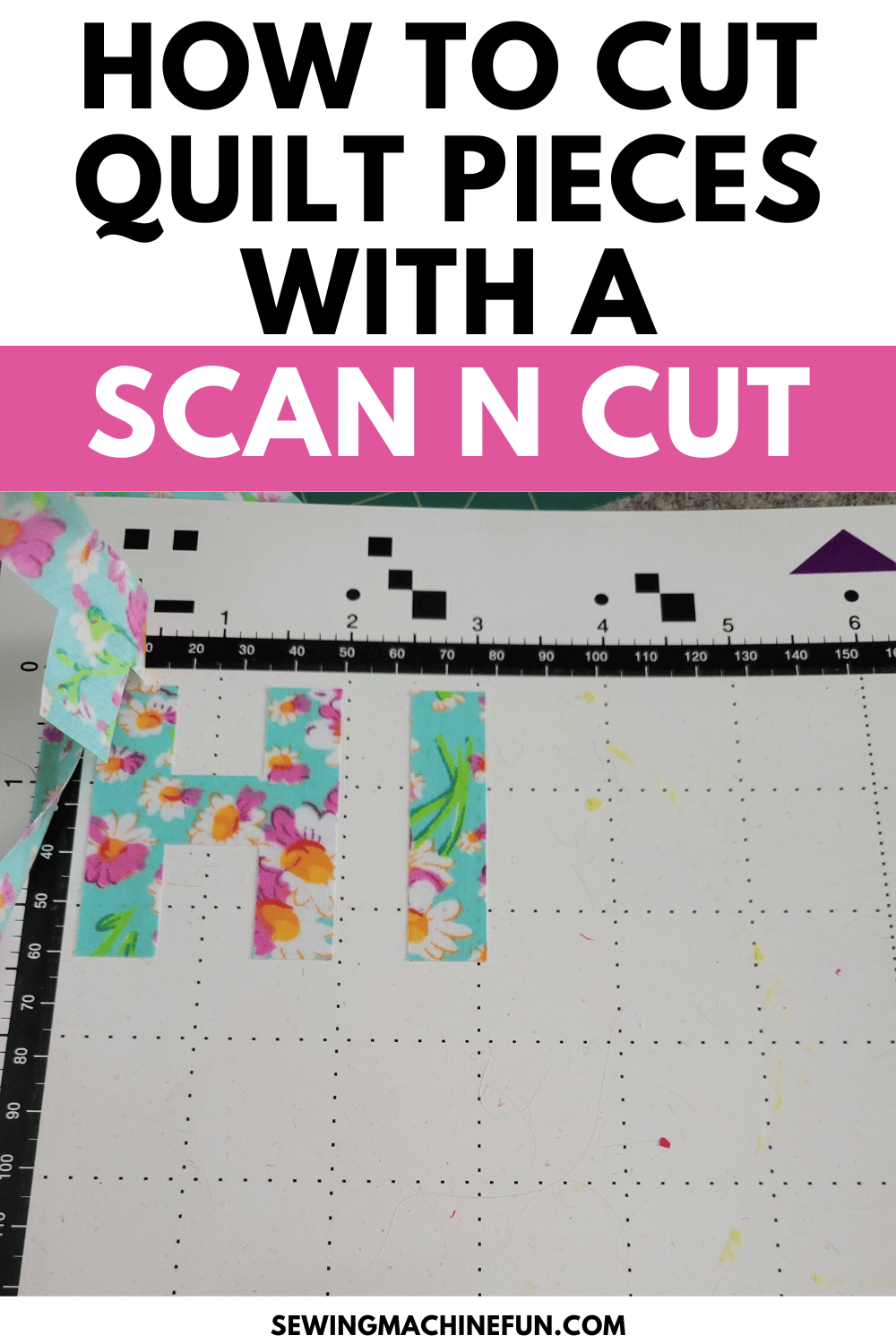 cutting quilt pieces with a scanncut