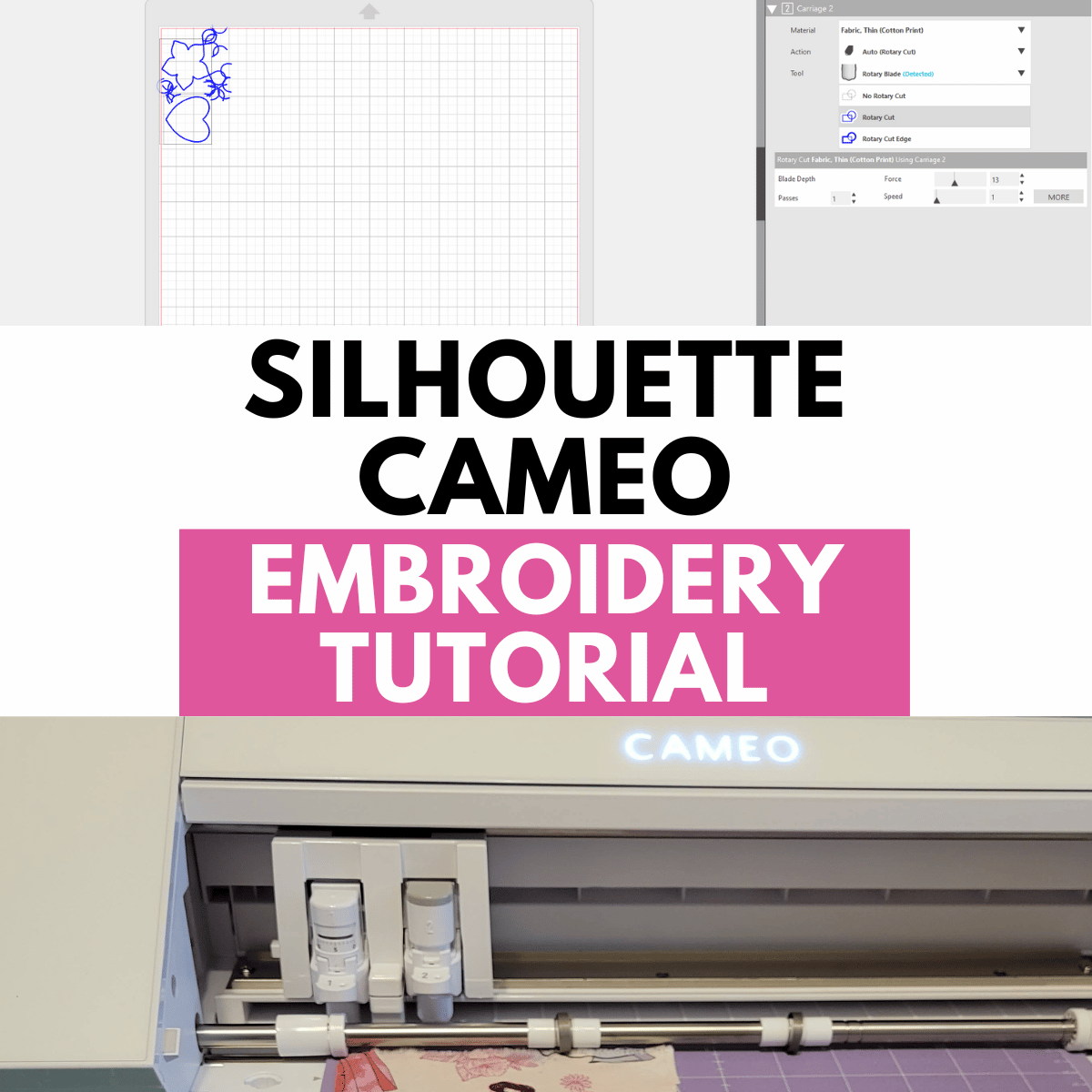 embroidering applique with silhouette cameo 4