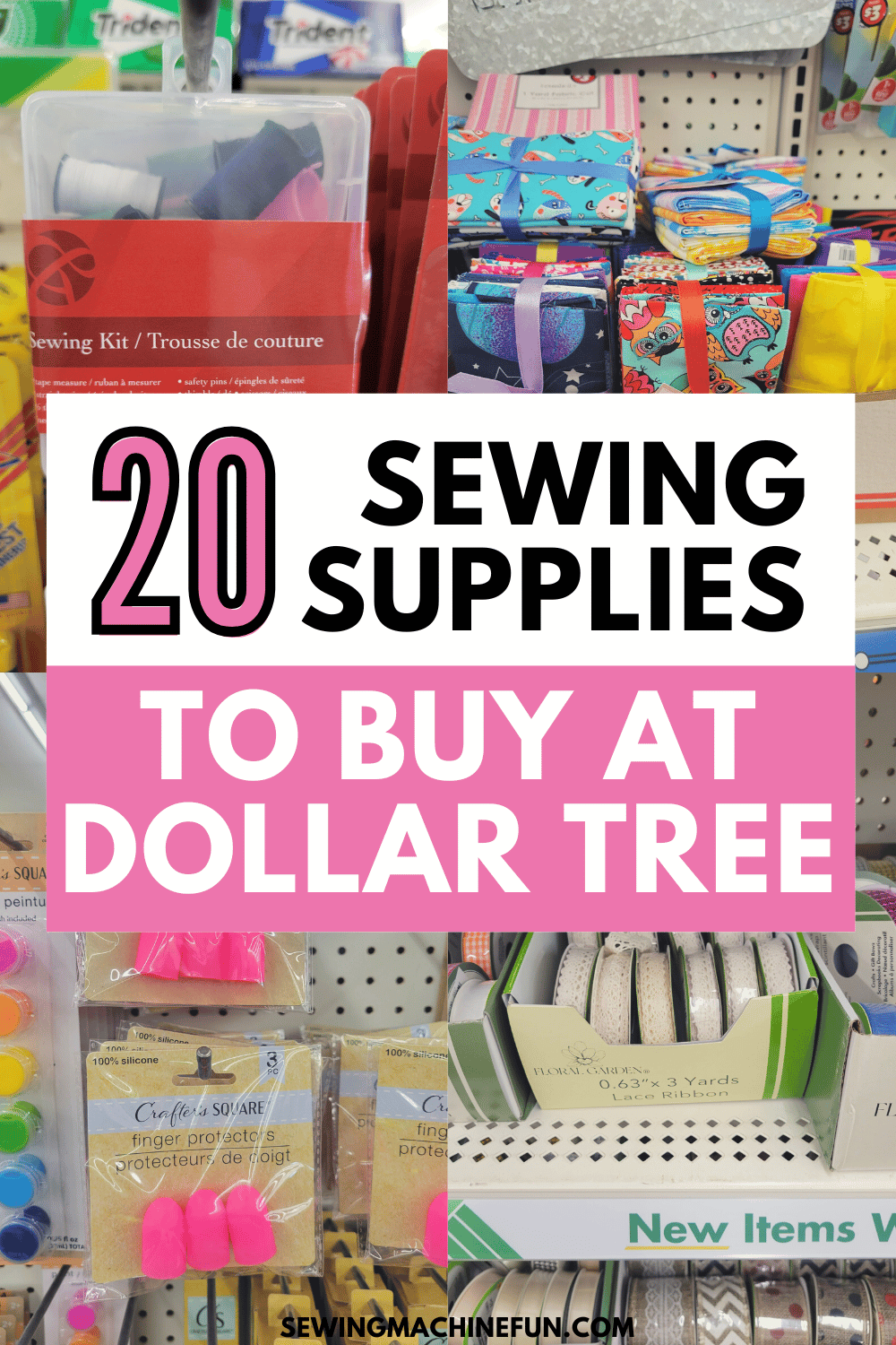 20 sewing supplies to buy at dollar tree