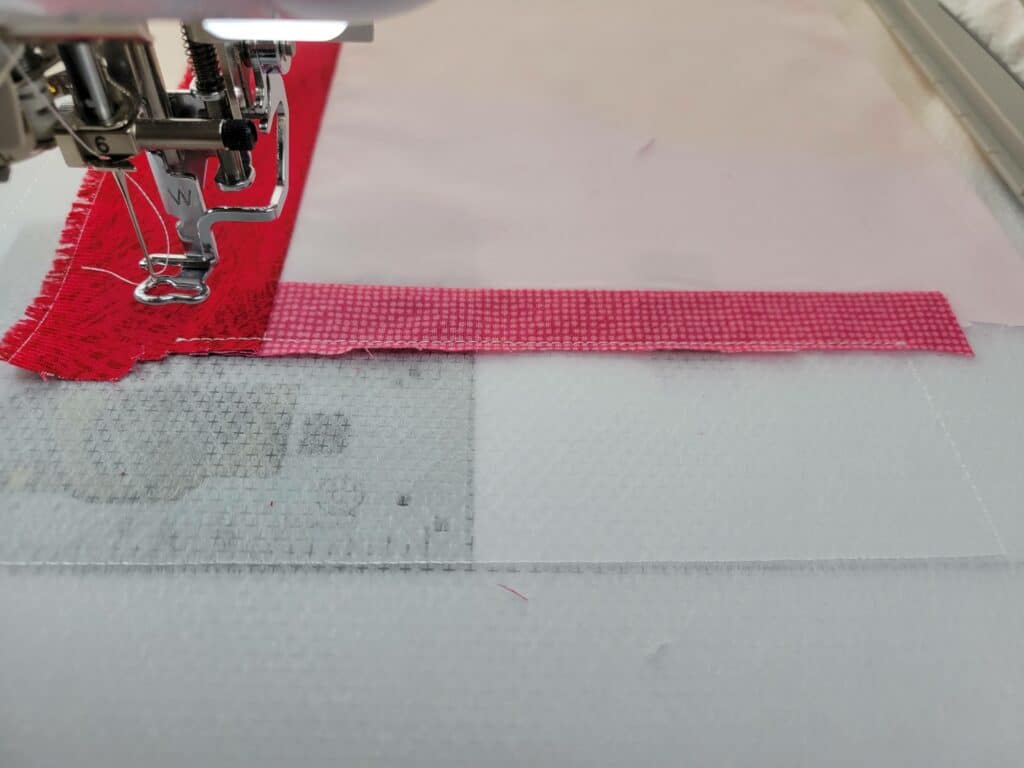 trim fabric after placing