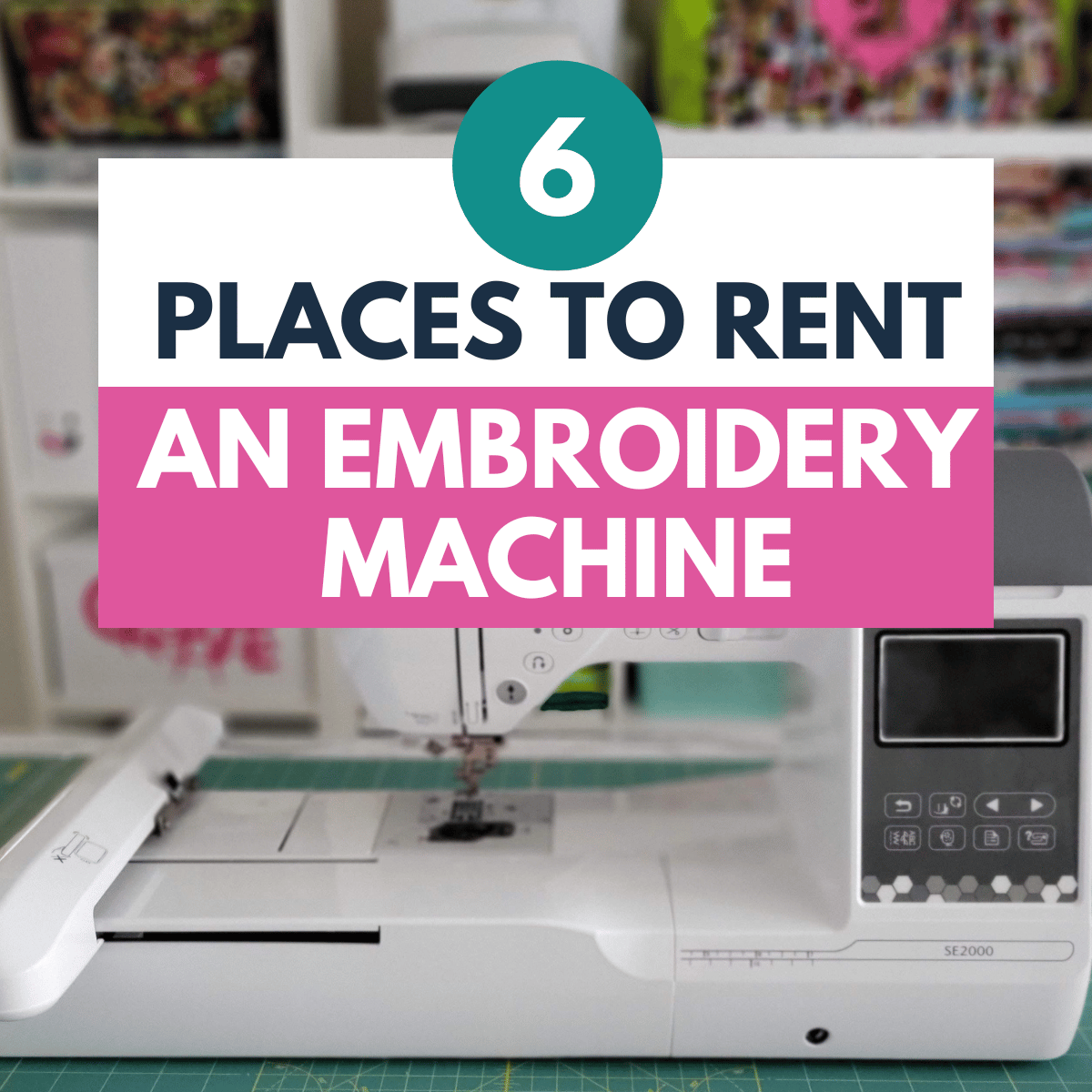 rental embroidery machine