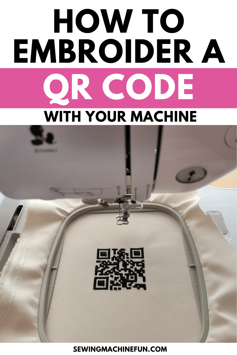 embroider a qr code