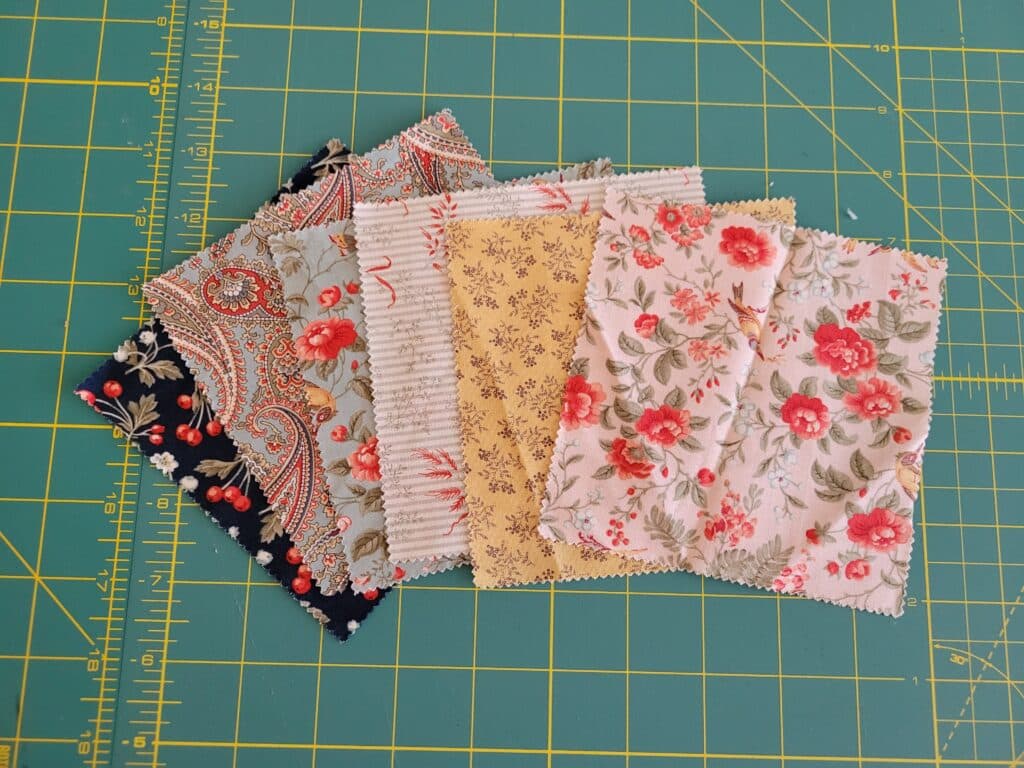 coordinate fabrics for crazy quilt blocks