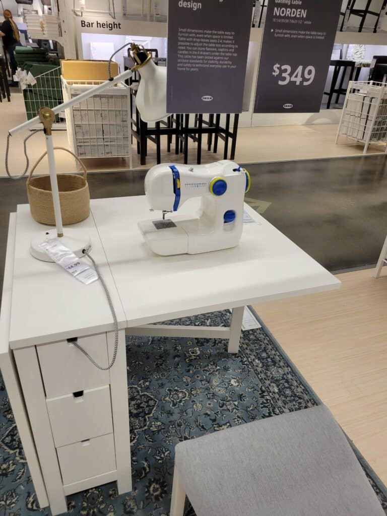 embroidery machine table