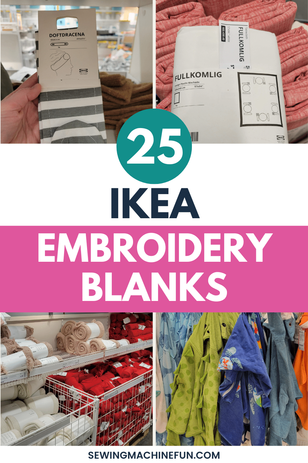 embroidery blanks at ikea