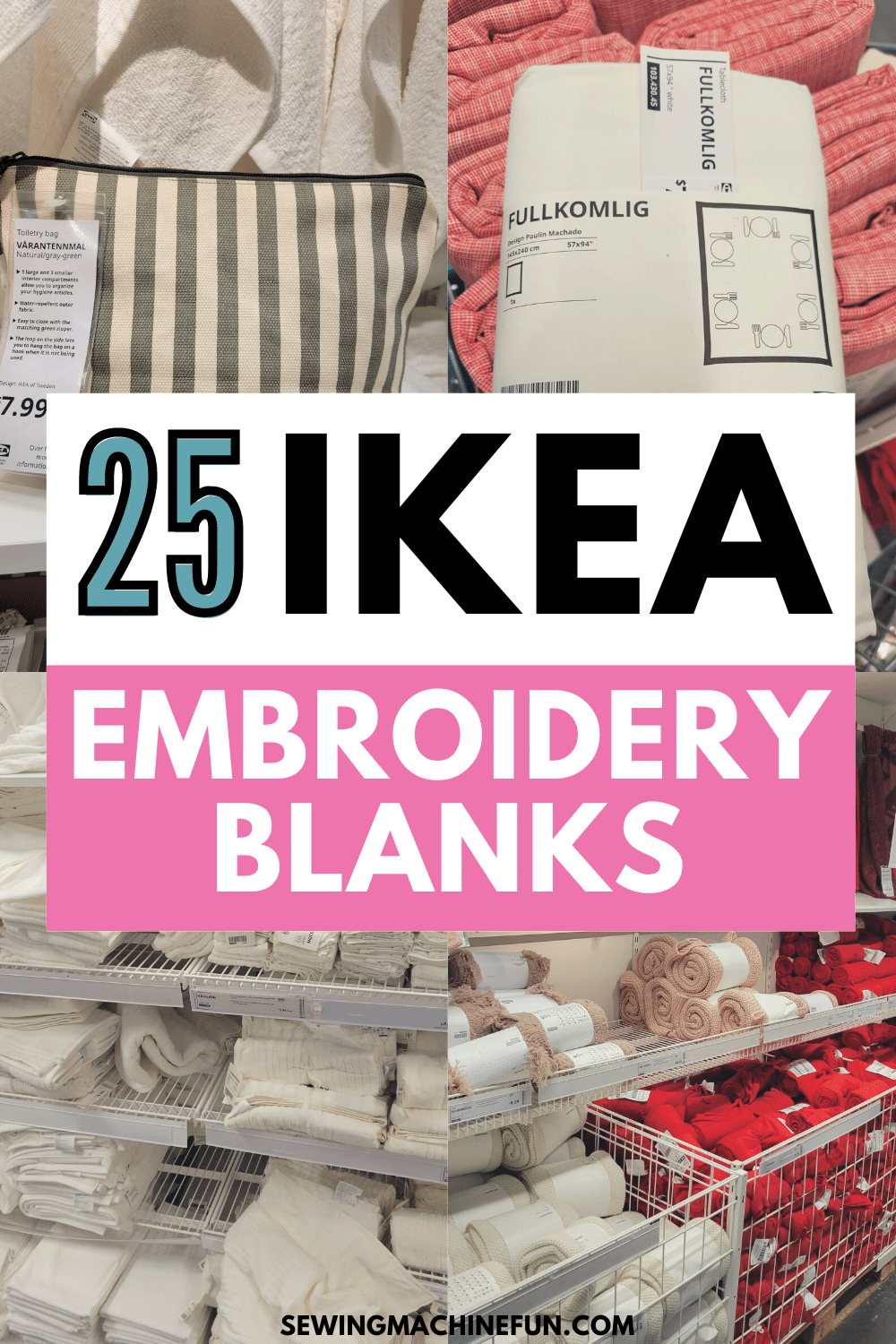 ikea embroidery blanks and embroidery supplies