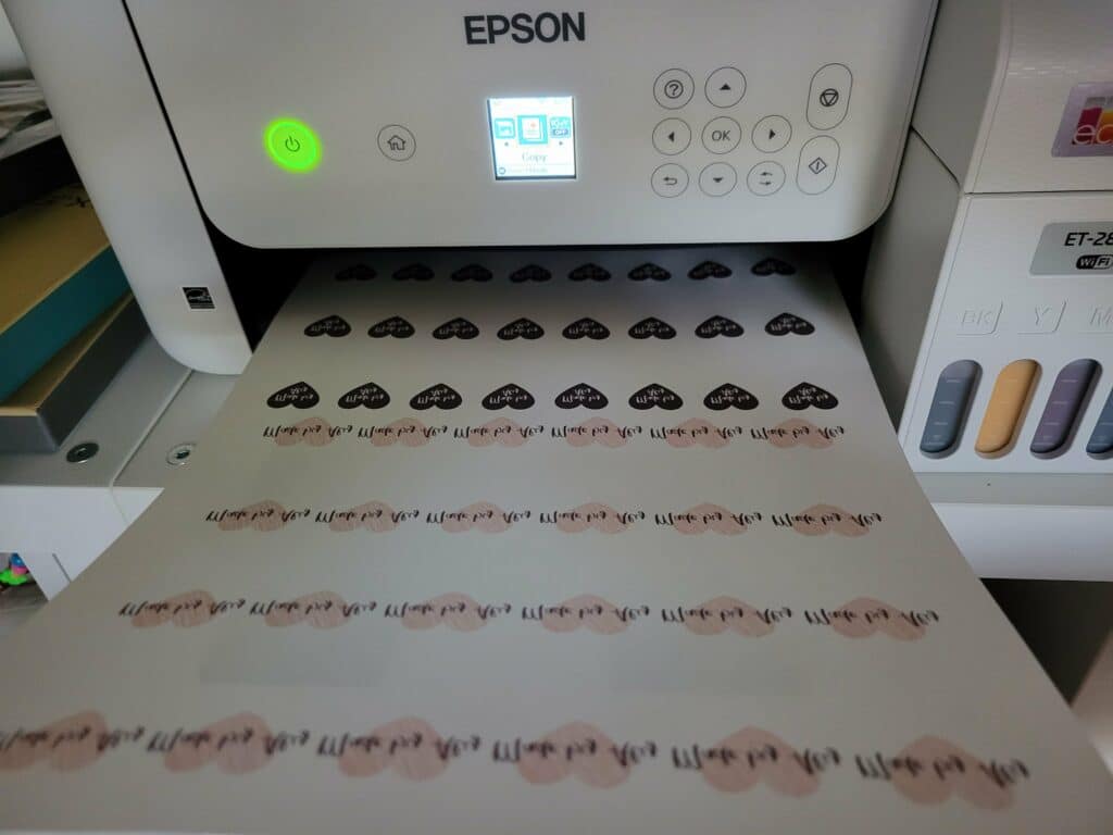 using a sublimation printer